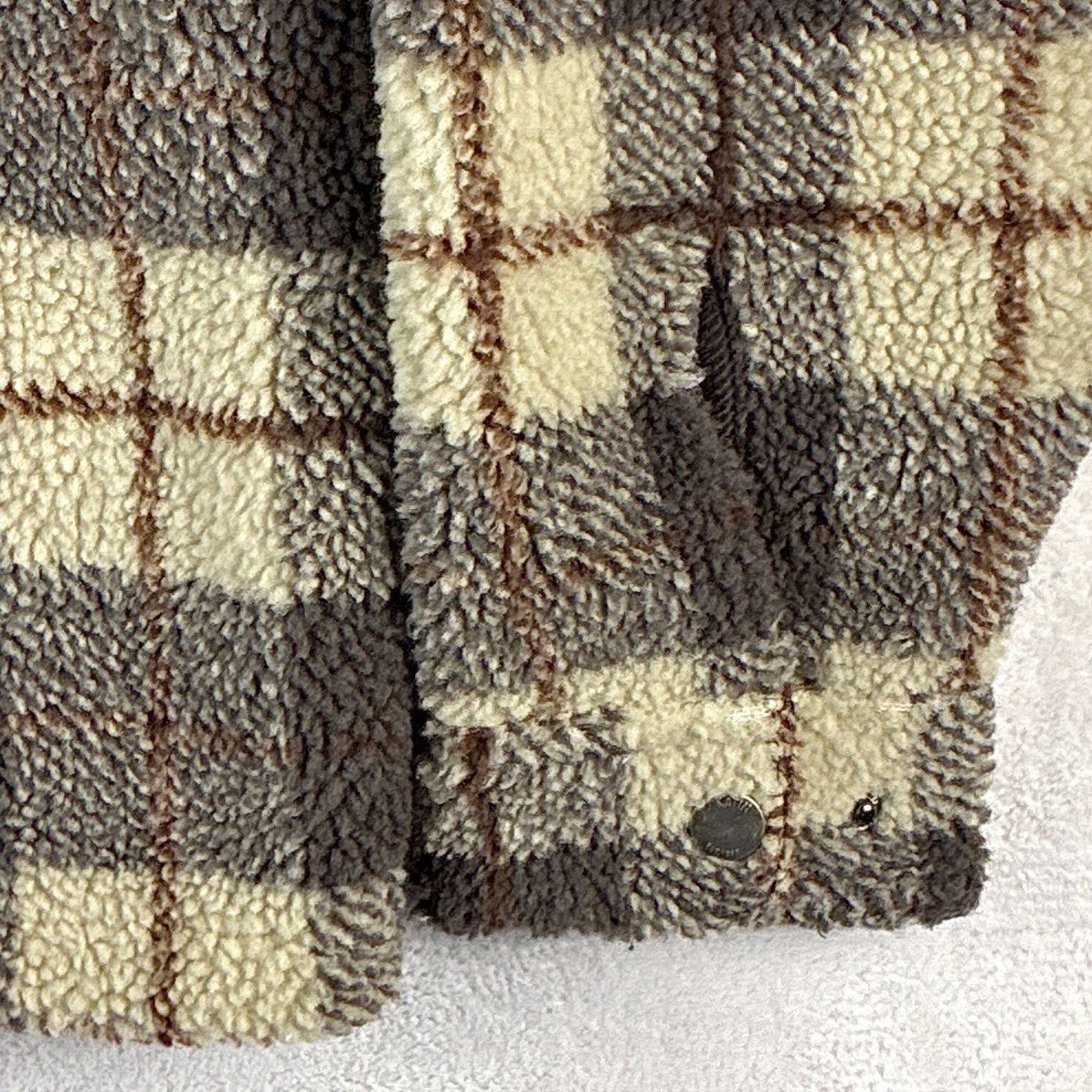 Katin Jacket Mens M Brown Plaid Anderson Sherpa Outdoors Hiking Preppy Huckberry — image 6 of 8
